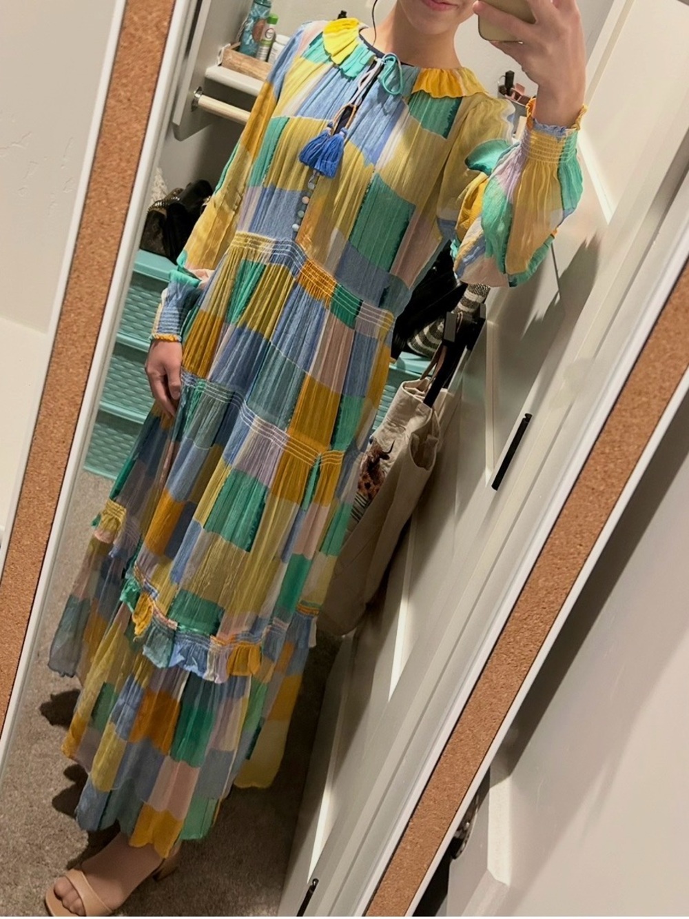 Anthropologie Patchwork Maxi Dress